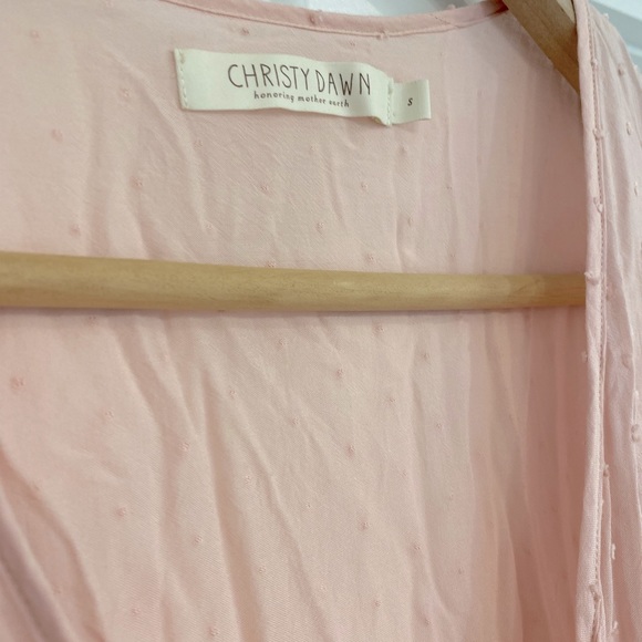 🚨 S O L D 🚨 Rare Christy dawn embroidered petal pink dahlia dress small - Picture 8 of 17